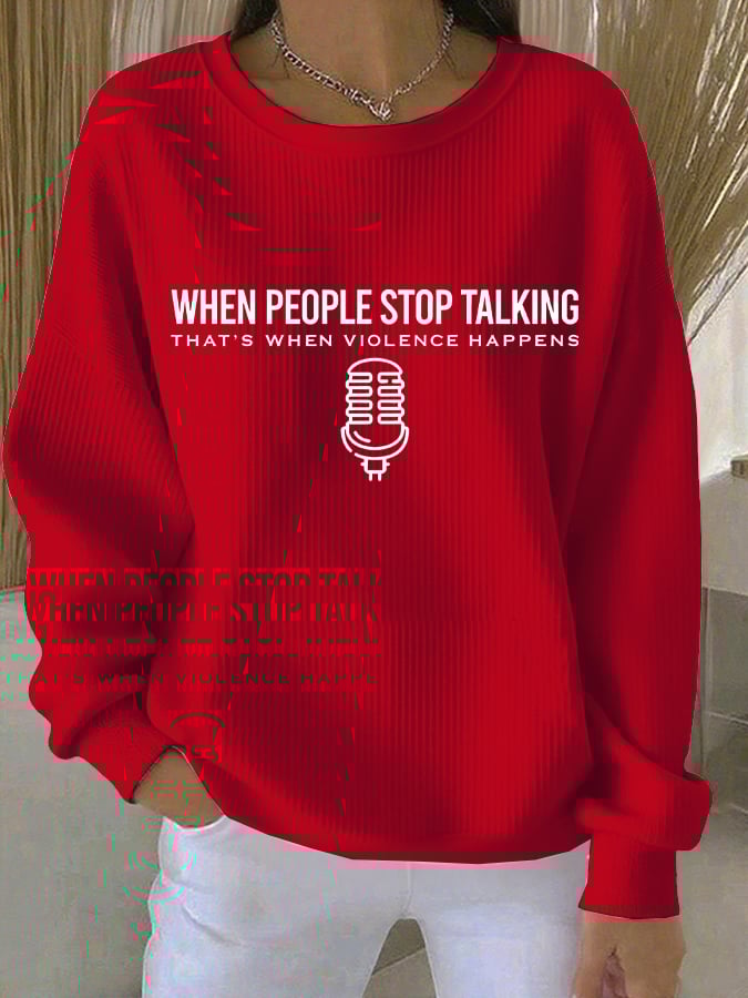 When People Stop Talking, Violence Happens