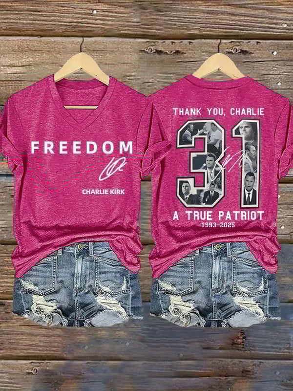 🎂 Happy BirthdayWomen's  Commemorative Liberty Signature 31 Print T-shirt