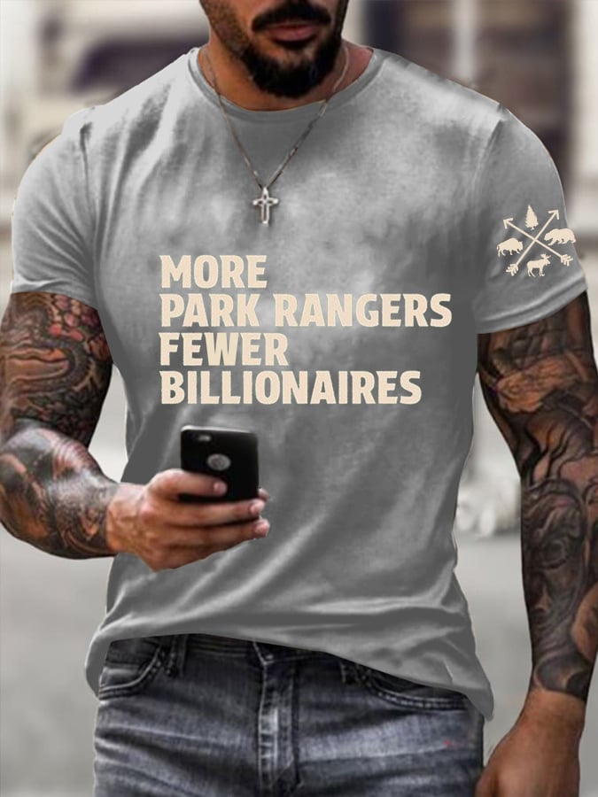 Men's  Print Short Sleeve Casual T-Shirt