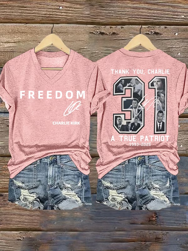 🎂 Happy BirthdayWomen's  Commemorative Liberty Signature 31 Print T-shirt