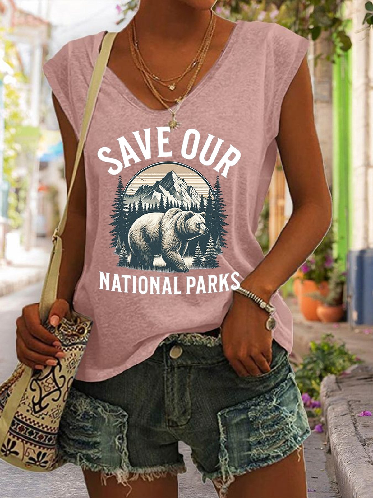 Women's  Save Our National Parks Printed T-shirt