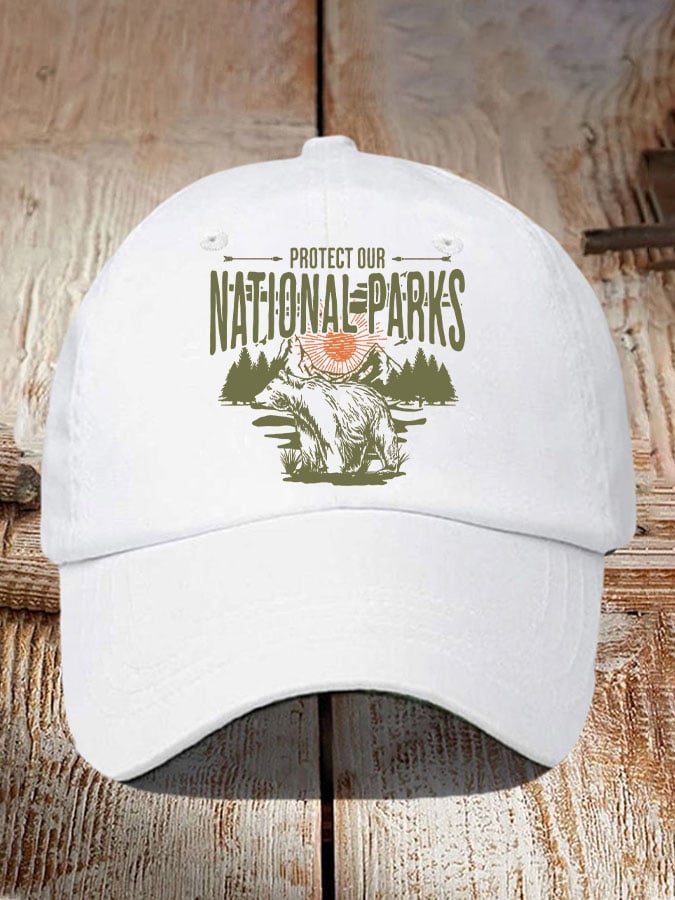 Protect Our National Parks Print Baseball Cap