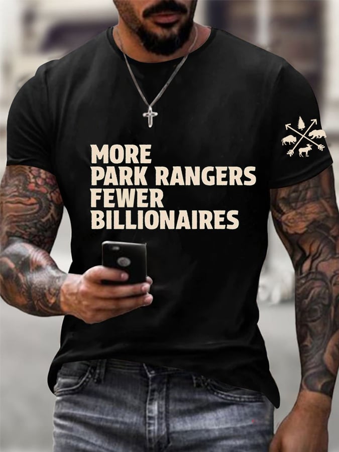 Men's  Print Short Sleeve Casual T-Shirt