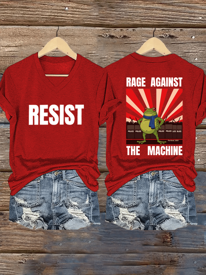 Women's FDT Print V-Neck T-Shirt