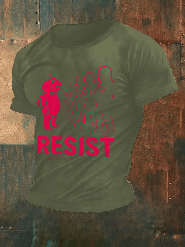 Men's  Portland Frog resist Print T-Shirt