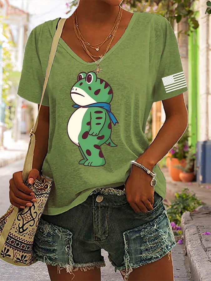 Women's casual Portland Frog  T-shirt