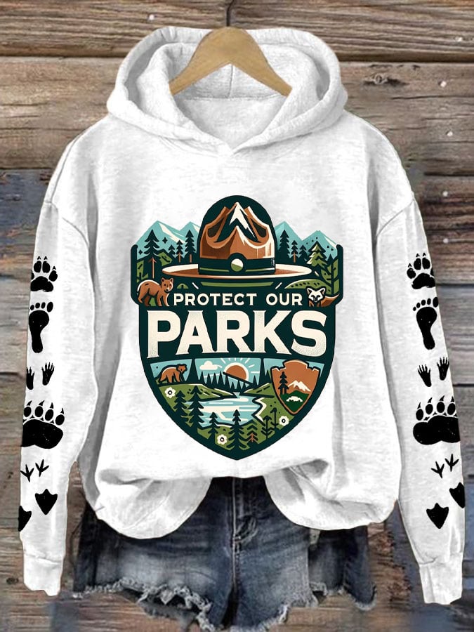 Women's Protect Our National Parks Printed Sweatshirt