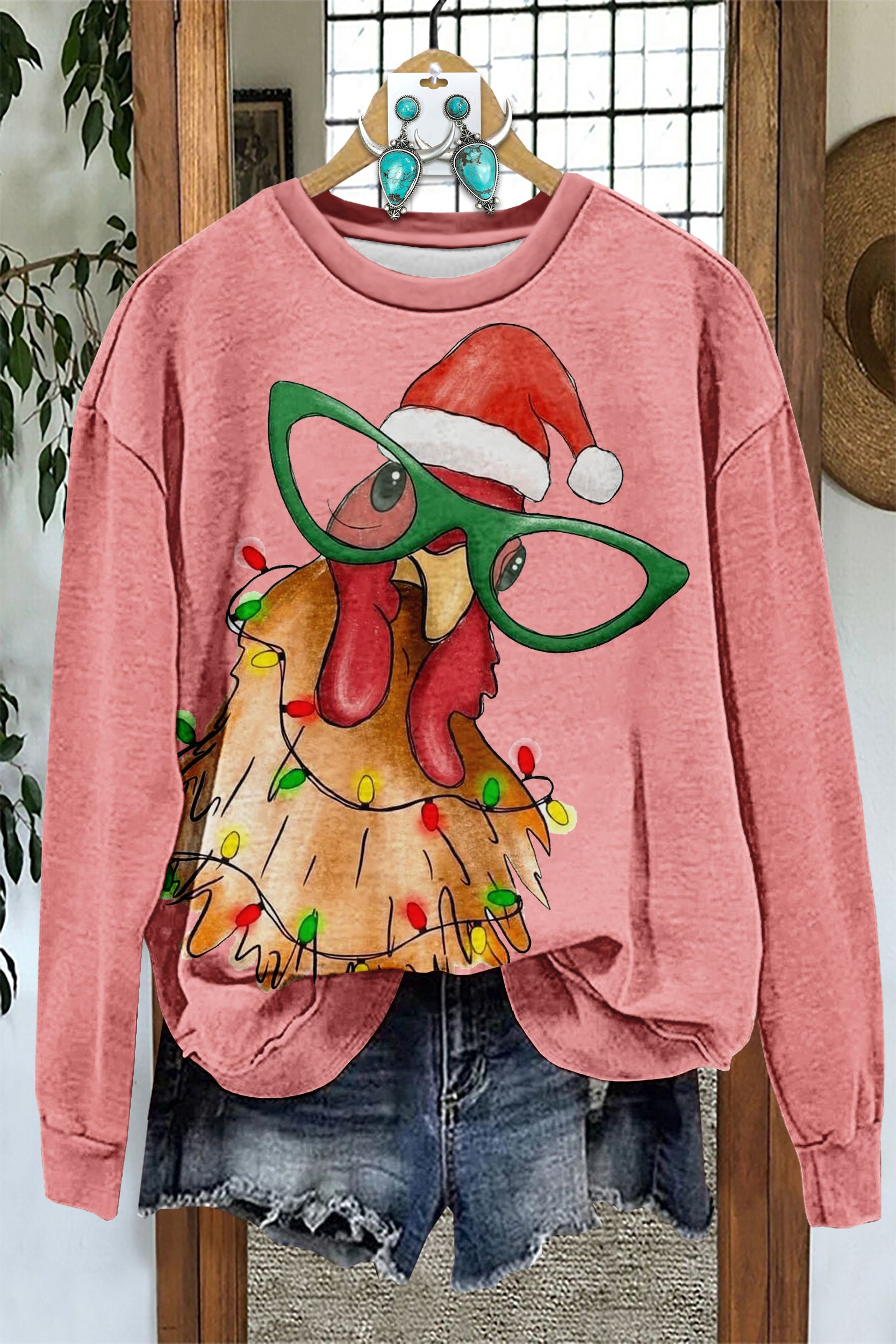 Christmas Ranch Hen Sweatshirt