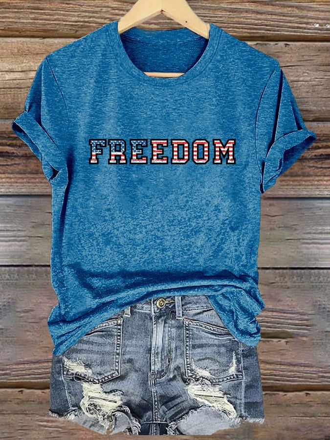 Women's Freedom Print T-shirt
