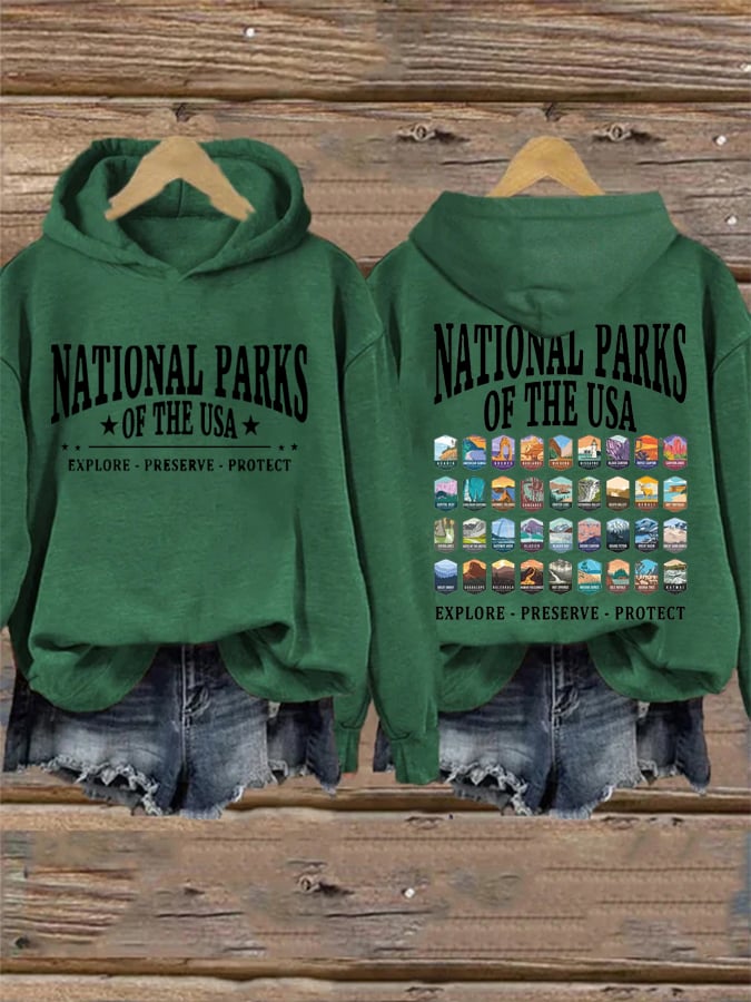 Women's National Park Printed Sweatshirt