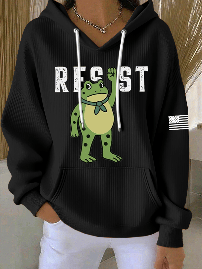 Women's FDT Print Casual Hoodie