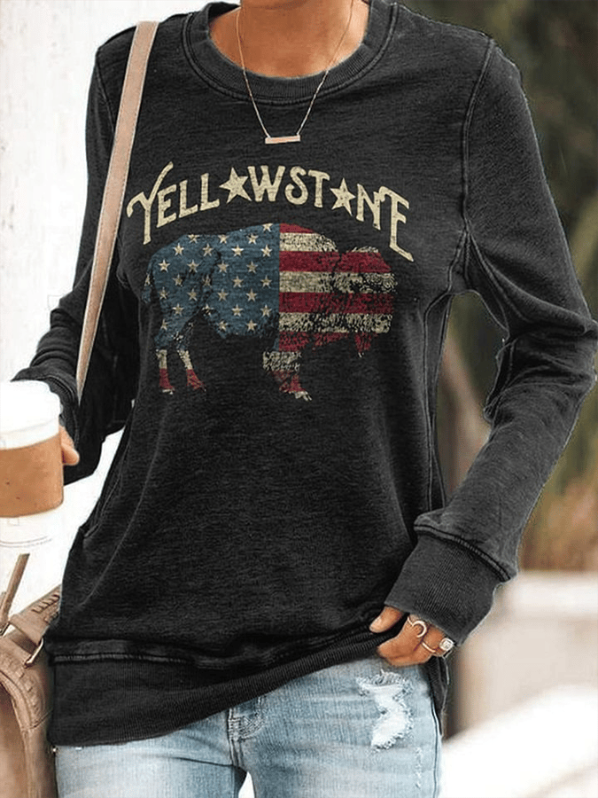 Women's National Parks Print Crewneck Sweatshirt