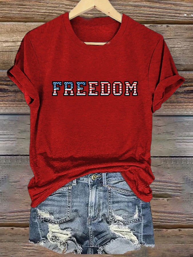 Women's Freedom Print T-shirt