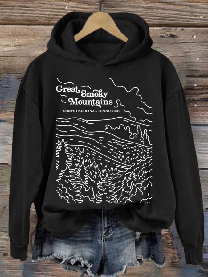 Women's Great Smoky Mountains National Park  Printed Sweatshirt