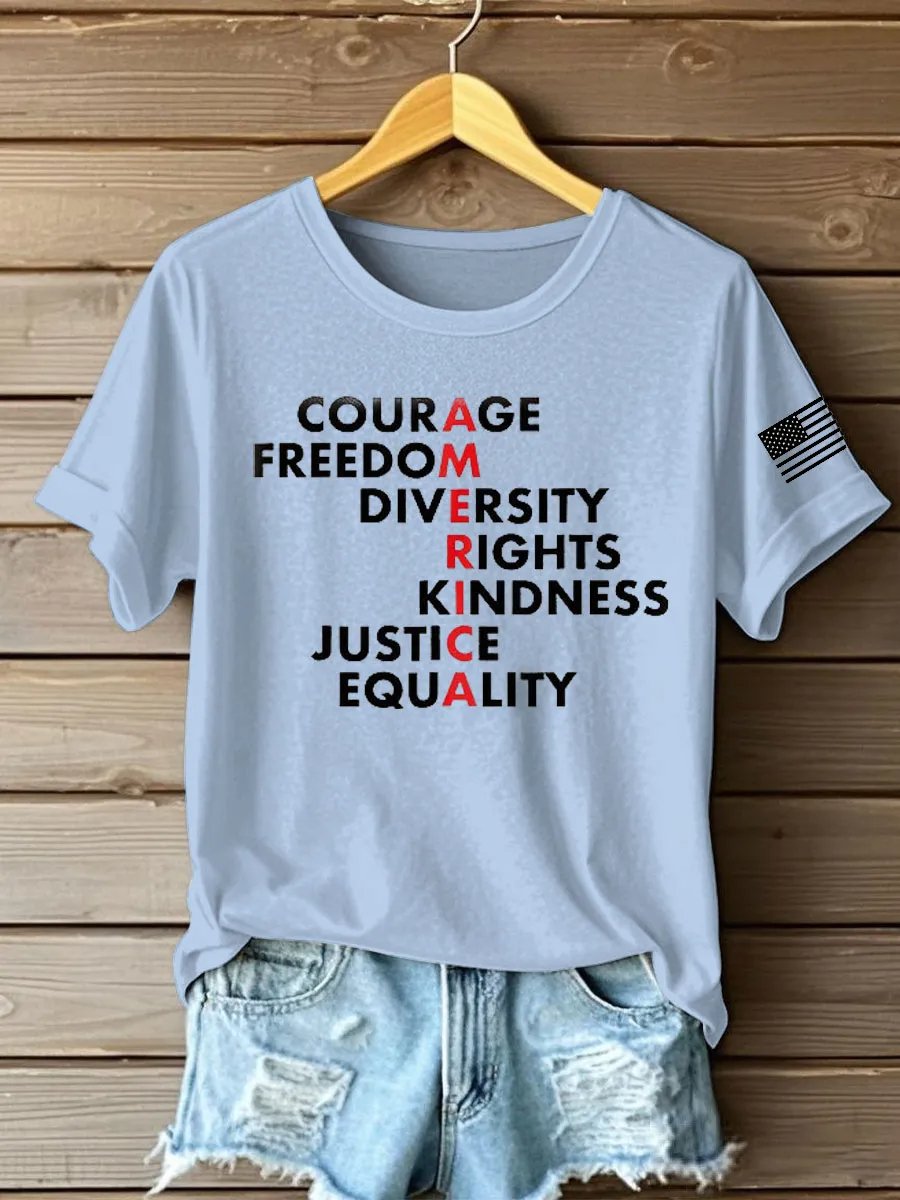 Women's Freedom Print T-shirt