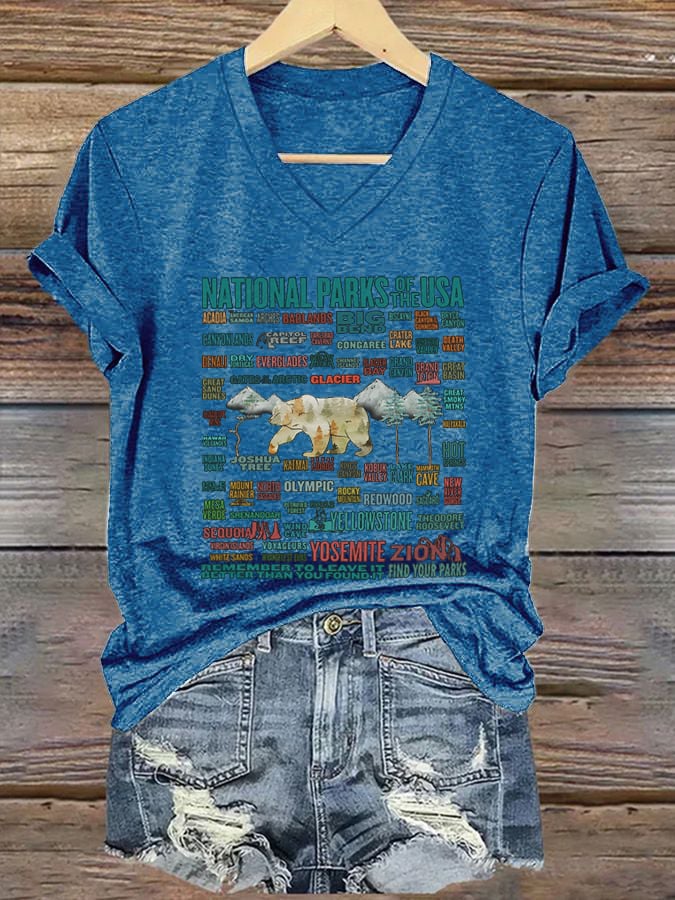 Women's National Parks Explore, Protect, Preserve Print T-Shirt