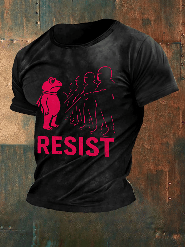 Men's  Portland Frog resist Print T-Shirt