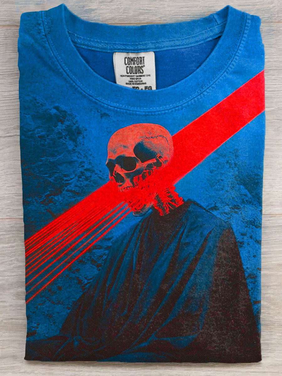 Inspiration  Skull Art Print Casual Short Sleeve T-shirt