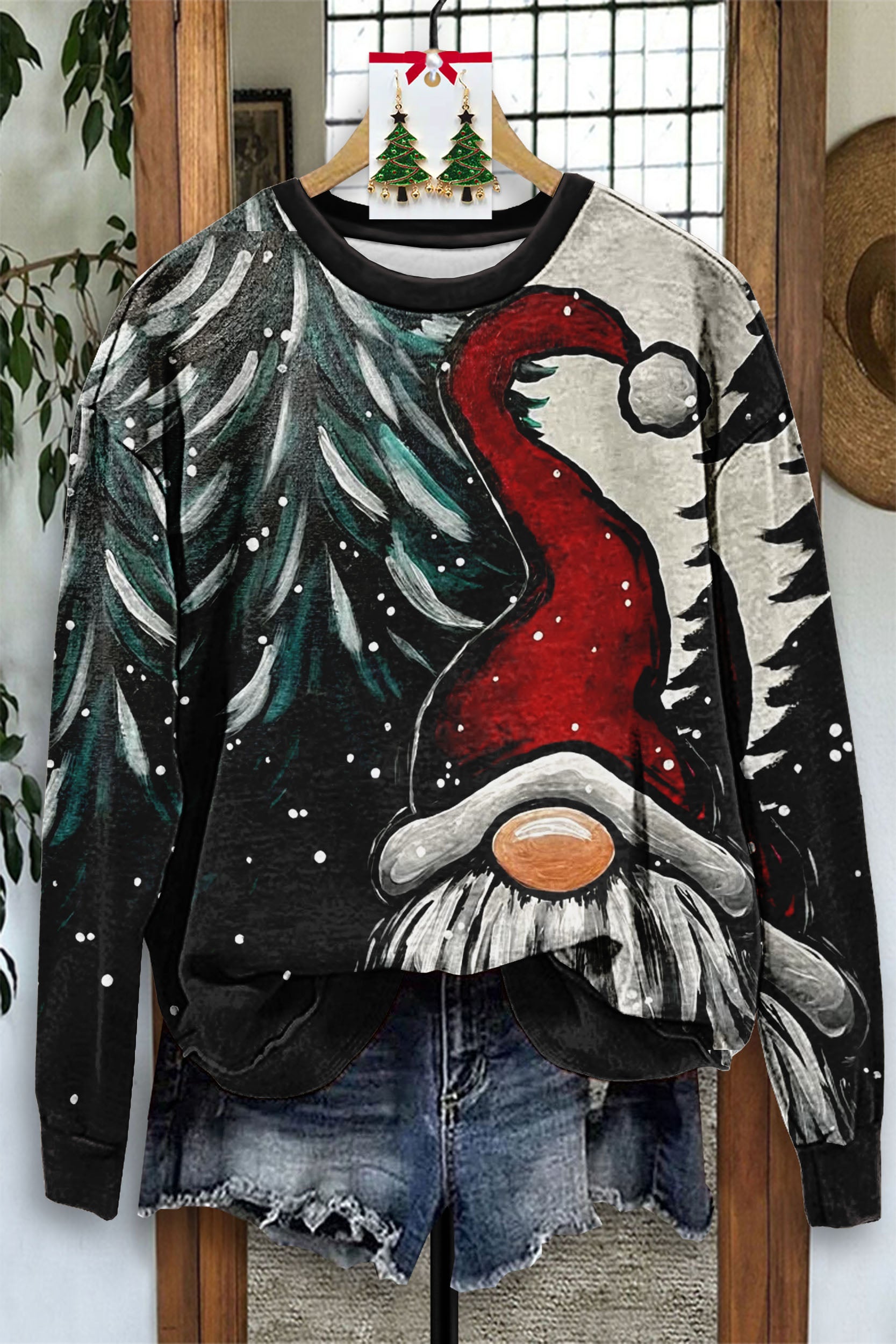 Beautiful Santa Claus Painting Sweatshirt