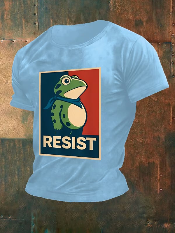 Men's  Portland Frog Art resist Print Casual T-Shirt