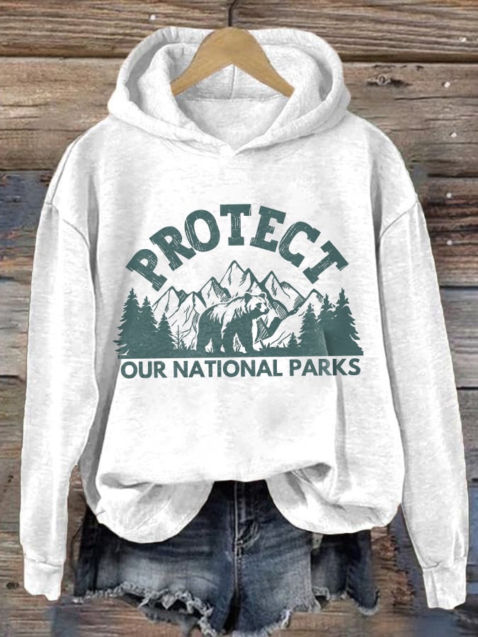 Women's Protect Our National Parks Printed Sweatshirt