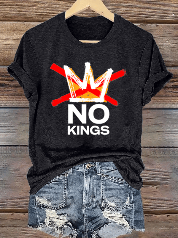 Women's America has No Kings Printed Casual T-Shirt