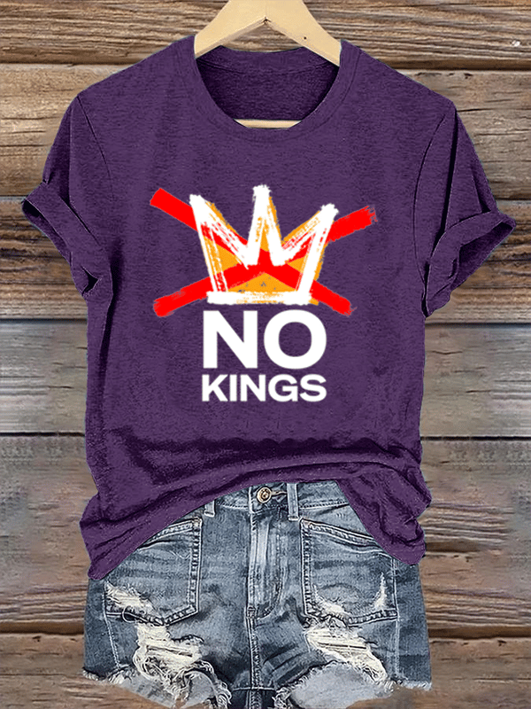 Women's America has No Kings Printed Casual T-Shirt