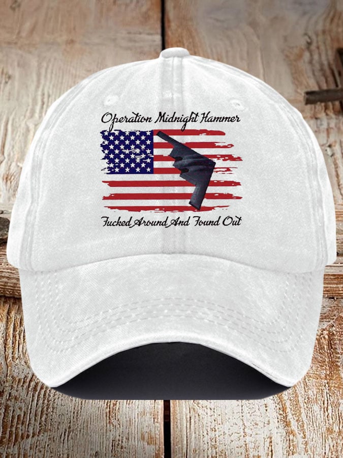 Unisex Operation Midnight Hammer B-2 Print Baseball Cap