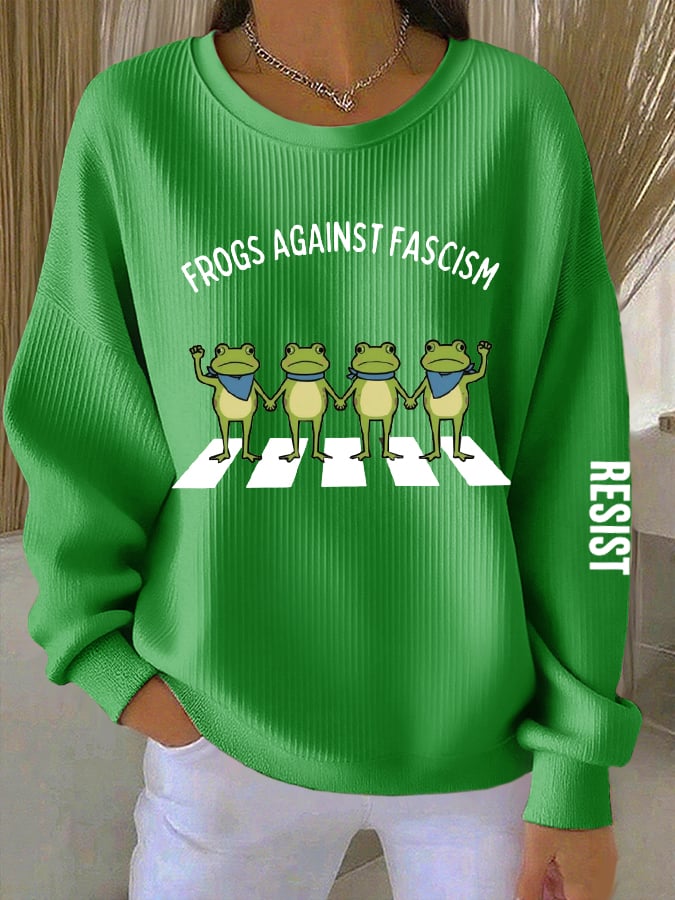 Women's Resist Frog Knitted Sweatshirt