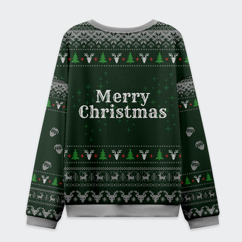 Tokyo-Tiger Nice, Naughty, Overachiever Christmas Ugly Sweatshirt