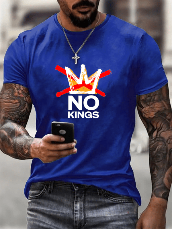 Men's No Kings in America print T-Shirt