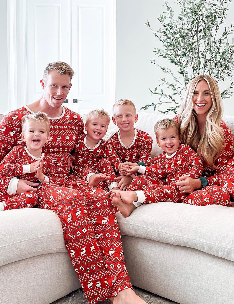Christmas Elk Matching Family Christmas Pajamas