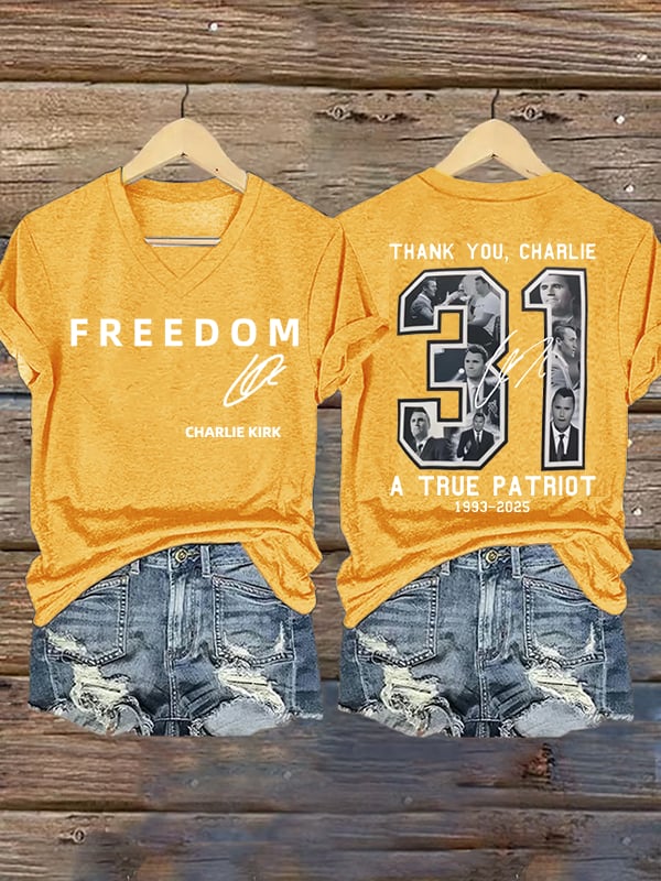 🎂 Happy BirthdayWomen's  Commemorative Liberty Signature 31 Print T-shirt