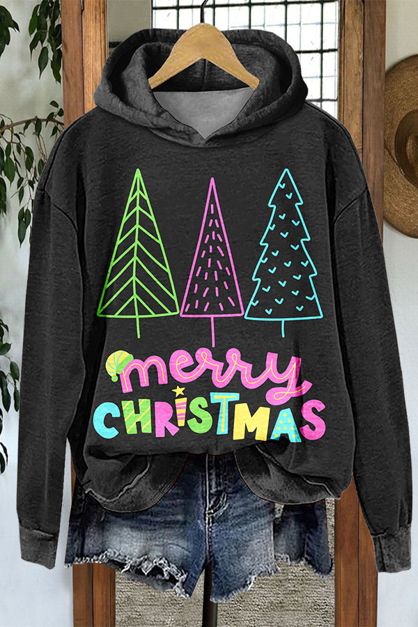 Merry Christmas Tree Hoodie