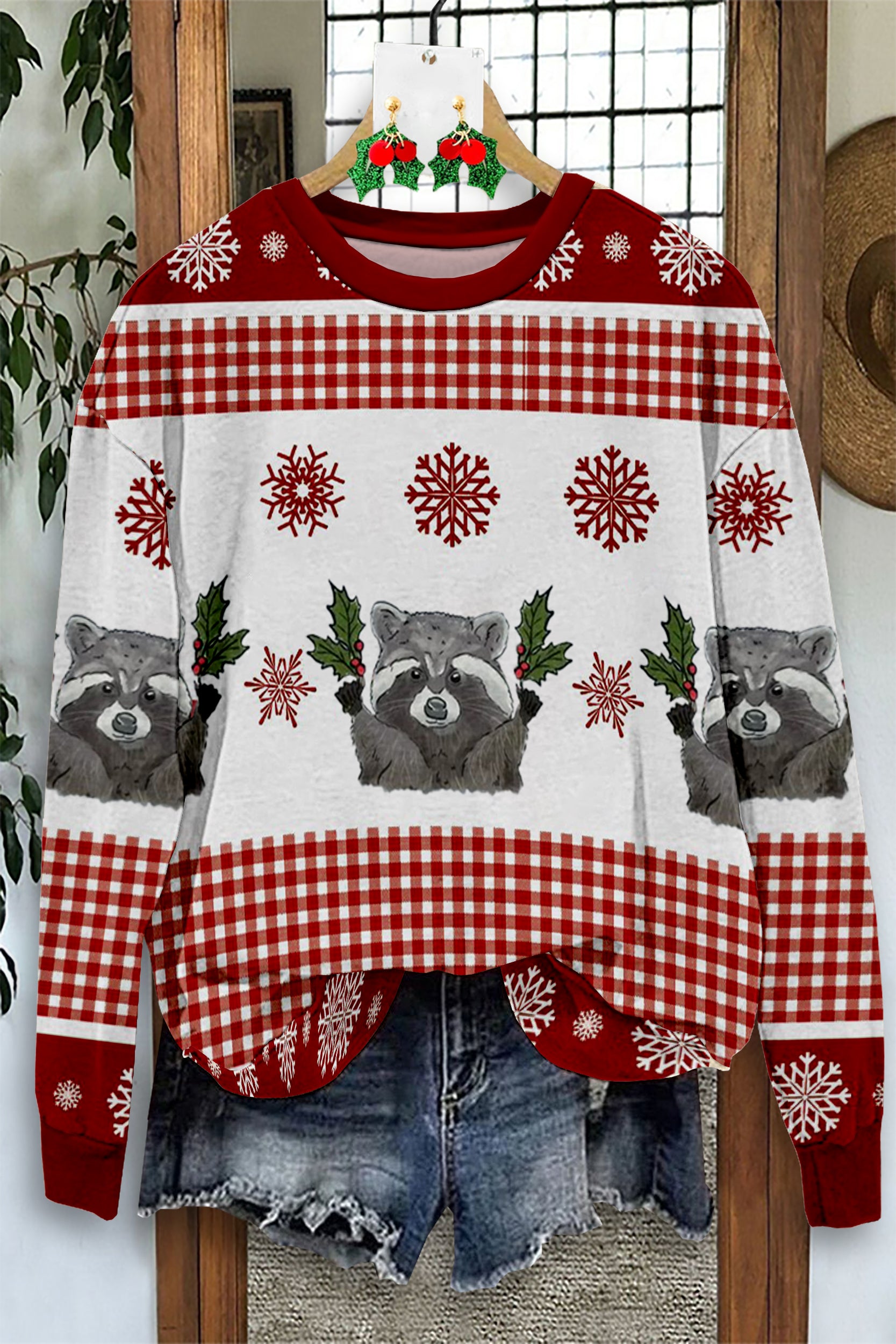 Raccoon Christmas Sweatshirt