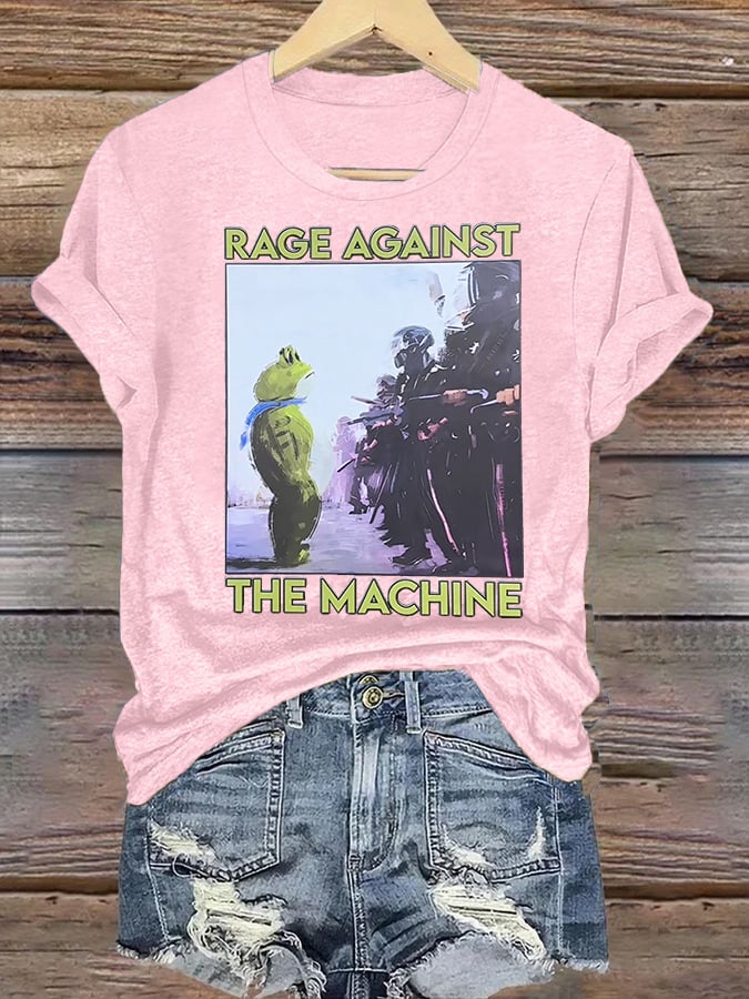 Women's  Portland Frog Art Print T-Shirt