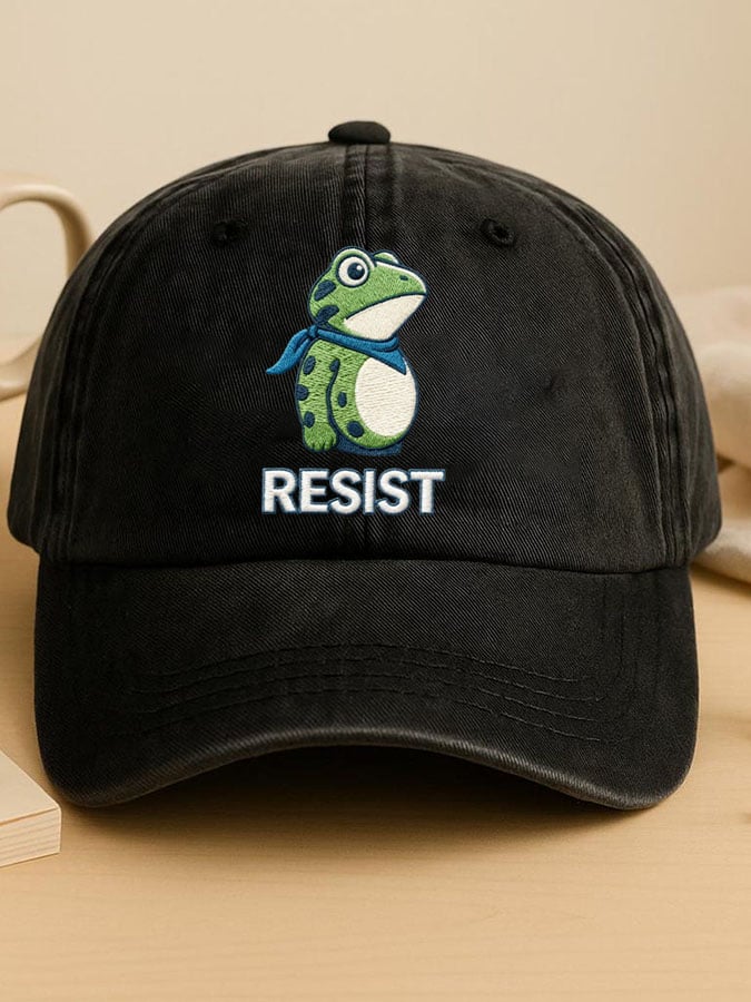 Unisex Resist Frog Print Hat