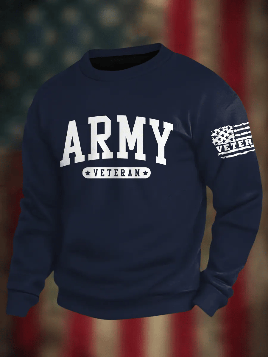 Man's Veterans Long Sleeve Sweatshirt