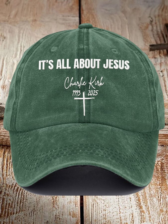Vintage Pray For Him Print Baseball Cap