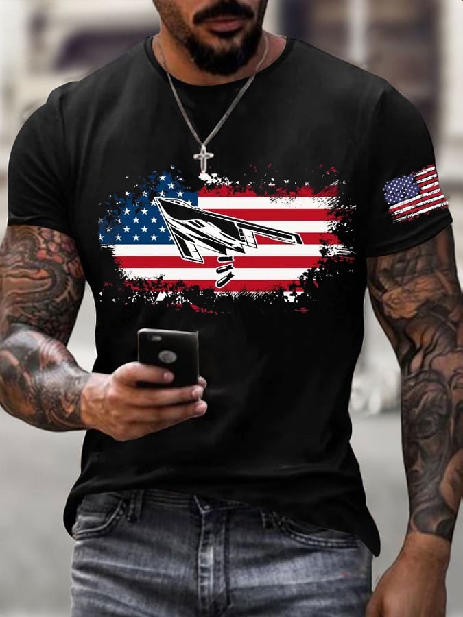 Men's B-2 Bomber  Print T-Shirt