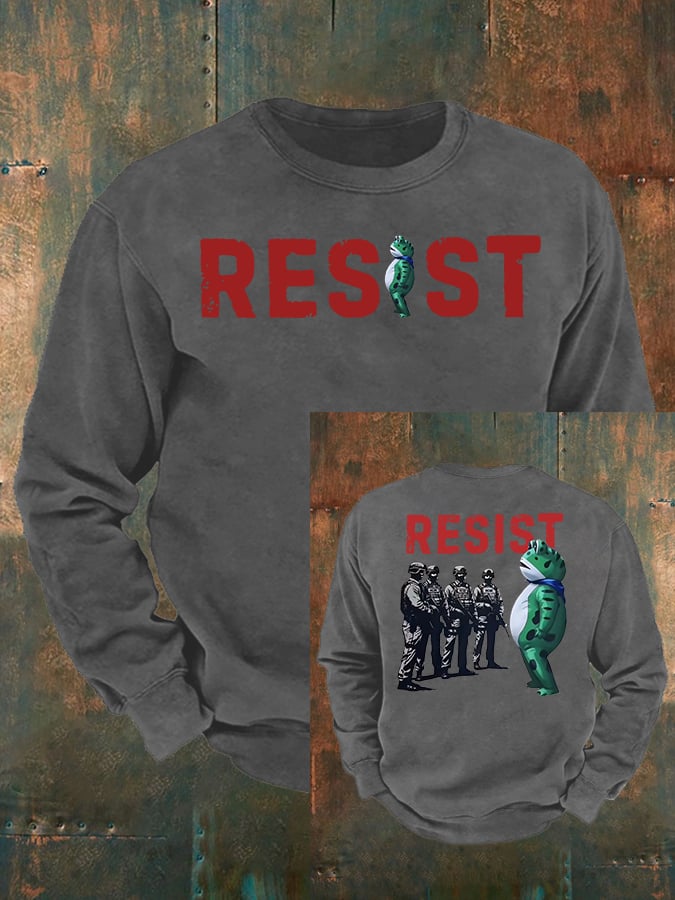 Men's  Portland Frog Resist  print  Casual Sweatshirt