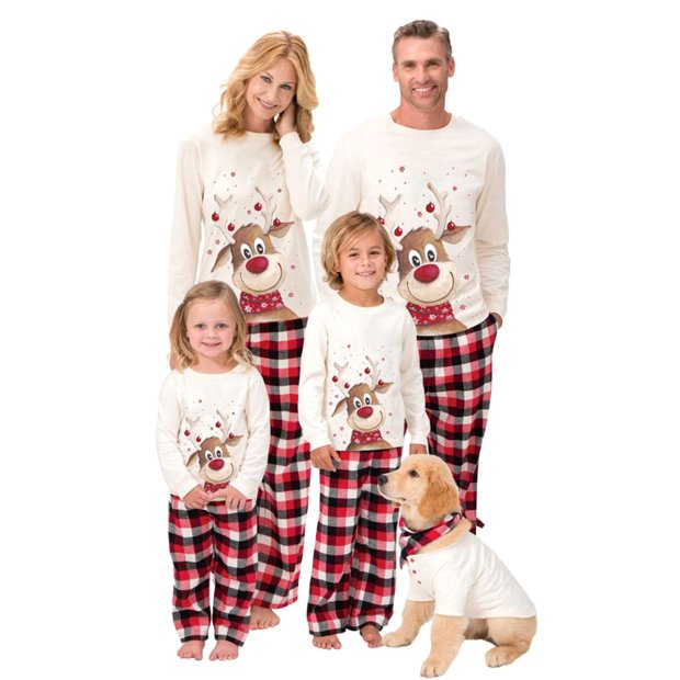 Class Reindeer Matching Family Christmas Pajamas