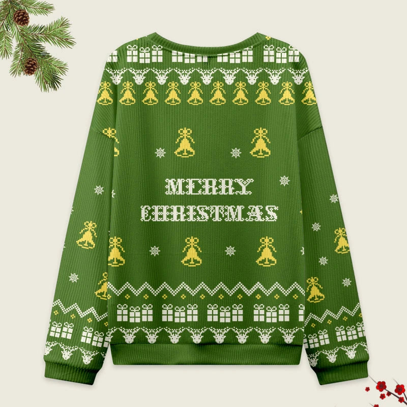 Tokyo-Tiger Naughty Black Cat Christmas Ugly Sweatshirt
