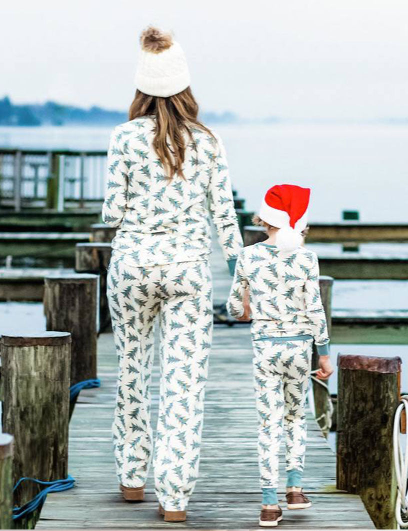 Holly Trees Matching Family Christmas Pajamas | Adults, Kids & Dog Pajamas
