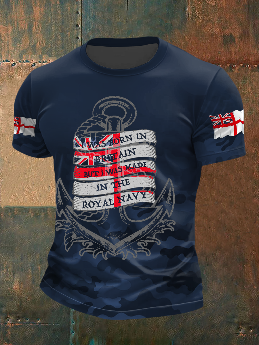 Men's Royal Navy Veteran Printed T-shirt