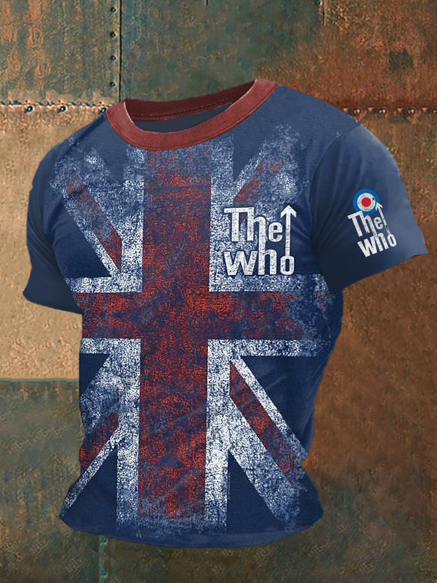 The Who Printed Vintage Fashion Loose Short Sleeve T-Shirt