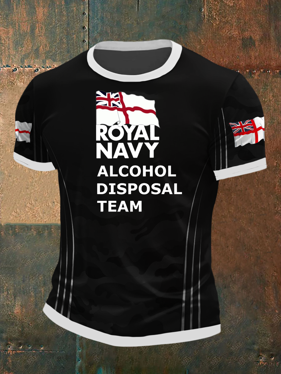 Men's Royal Navy Veteran Printed T-Shirt