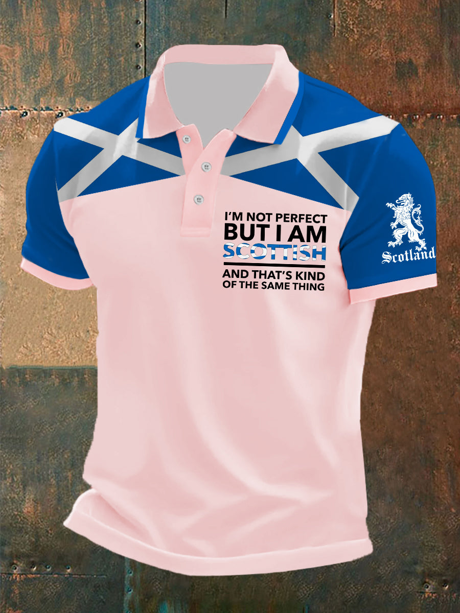 Men's Scottish Flag Short Sleeves Top
