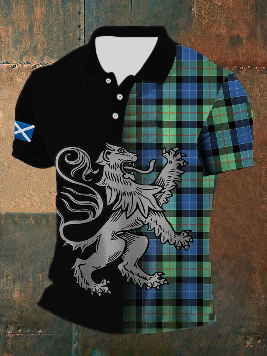 Men's Scottish Flag Short Sleeves Top