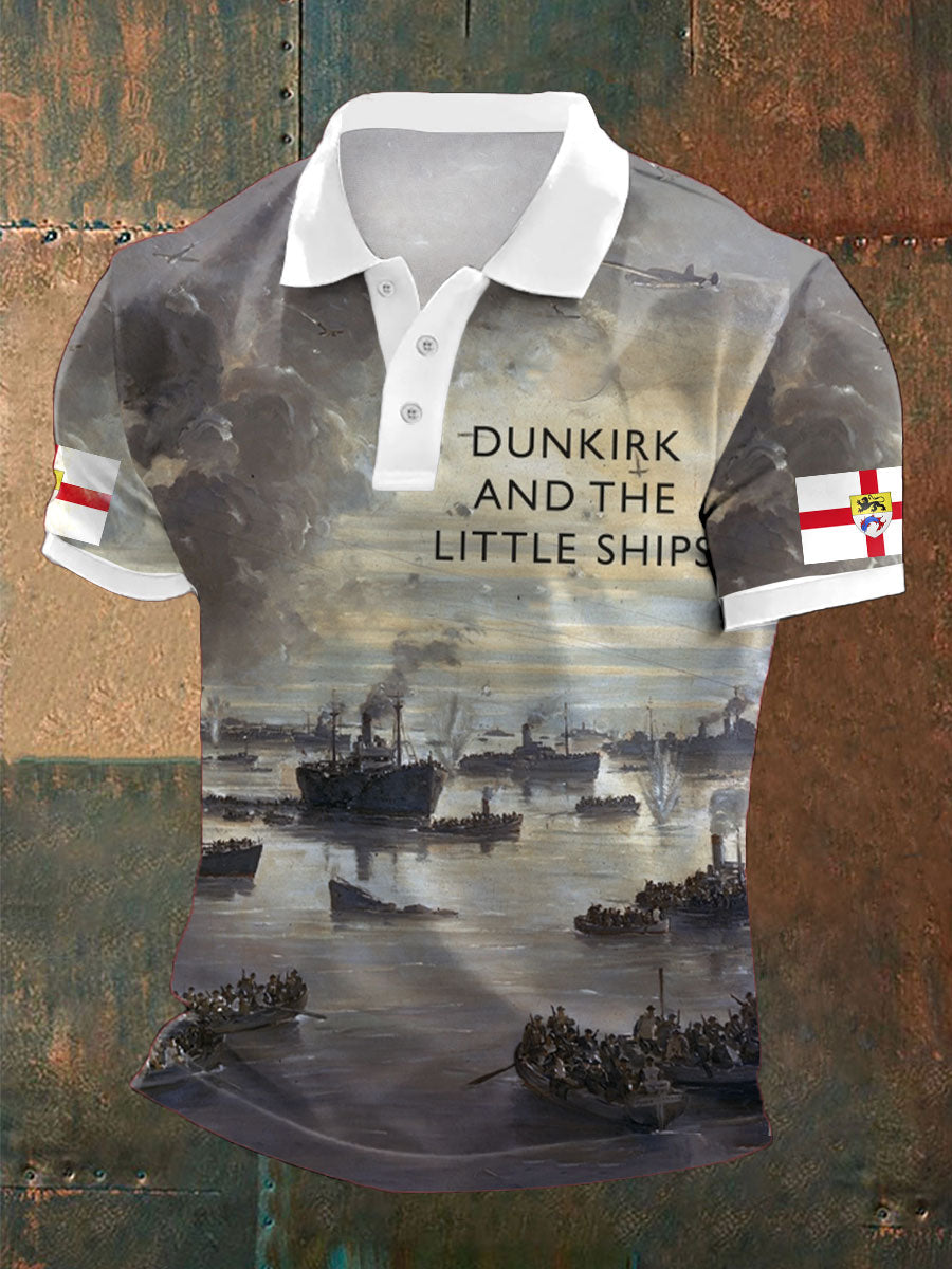 Men's Dunkirk Evacuation 85th Little Ships Printed Casual Tops